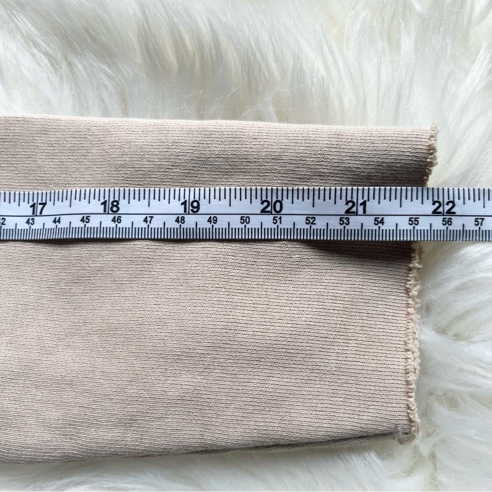 NEW Frank & Eileen Sz S PATRICK POPOVER HENLEY- CAMEL Sweatshirt Raw Cut Relaxed - Picture 11 of 17